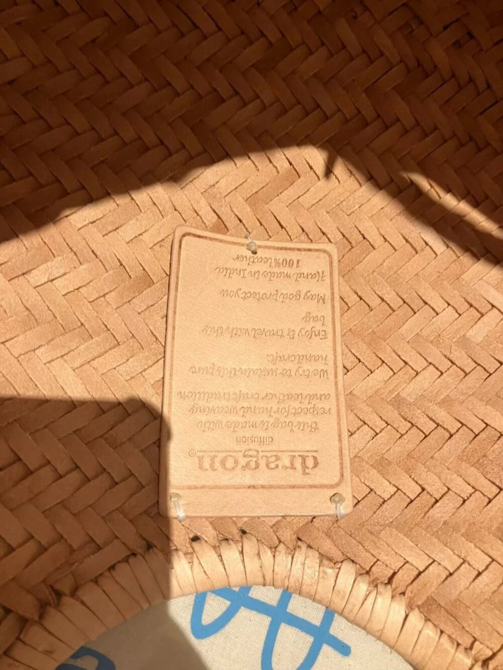 Dragon Diffusion Nantucket Big Woven Leather Tote